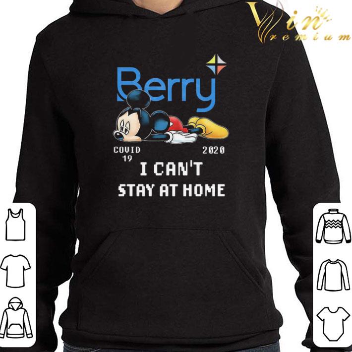 Mickey Mouse Tired Berry Covid-19 2020 I Can’t Stay At Home shirt