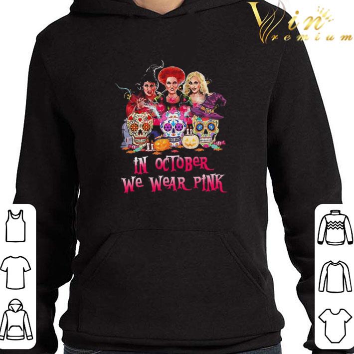 Halloween Hocus Pocus and sugar skull in october We wear pink shirt