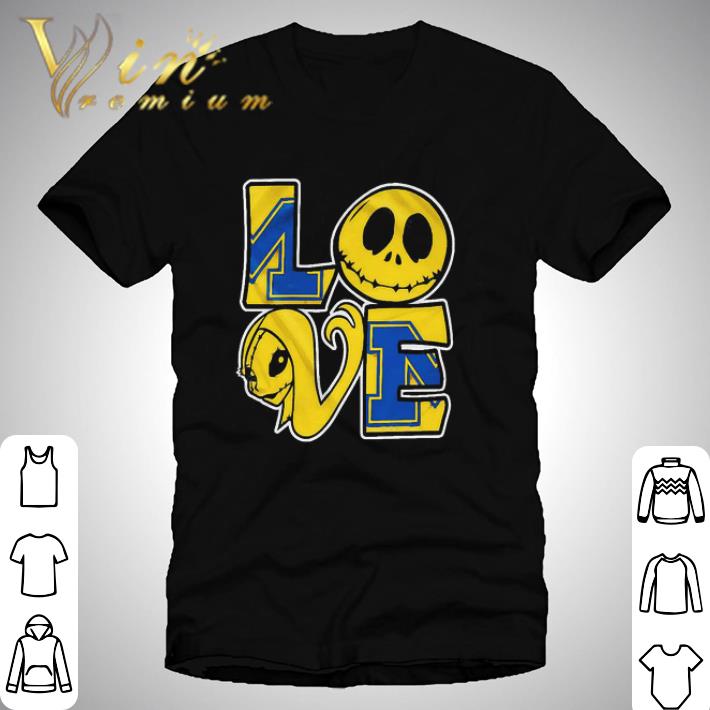 Michigan Jack Skellington and Sally love shirt Michigan Jack Skellington and Sally love shirt 1