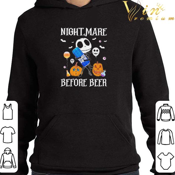 Halloween pumpkin Jack Skellington hug Bud Light nightmare before Beer shirt