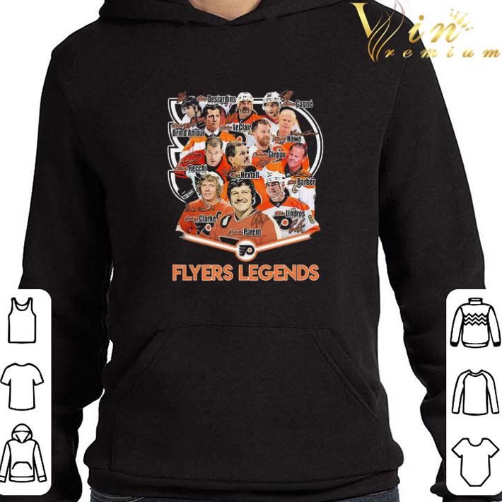 Philadelphia Flyers Legends signatures shirt