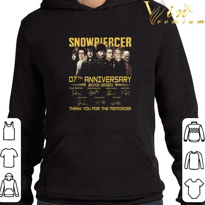 Snowpiercer 07th anniversary 2013 2020 thank You for the memories signatures shirt