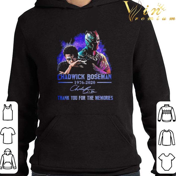 Rest In Peace Chadwick Boseman 1976-2020 Thank You For The Memories Signature shirt