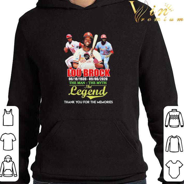 Lou Brock the man the myth the legend thank you for the memories shirt