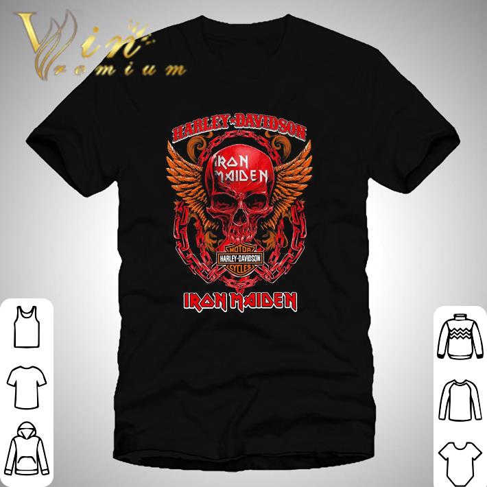 Skull Motor Harley Davidson Iron Maiden Logo Band shirt Skull Motor Harley Davidson Iron Maiden Logo Band shirt 1
