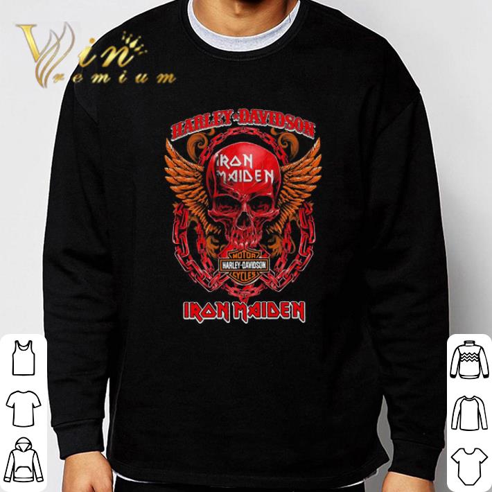 Skull Motor Harley Davidson Iron Maiden Logo Band shirt Skull Motor Harley Davidson Iron Maiden Logo Band shirt 3