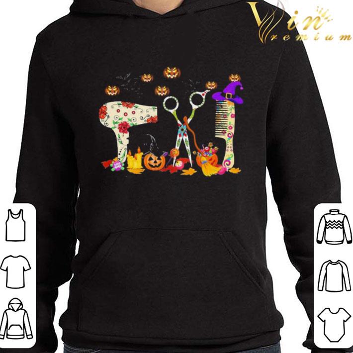 Hairstyle pumpkin happy Halloween shirt