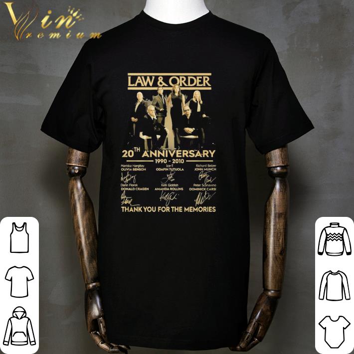 Law & Order 20TH Anniversary 1990 2010 Mariska Hargitay Odafin Tutuola Richard Belzer signatures shirt Law & Order 20TH Anniversary 1990 2010 Mariska Hargitay Odafin Tutuola Richard Belzer signatures shirt 2