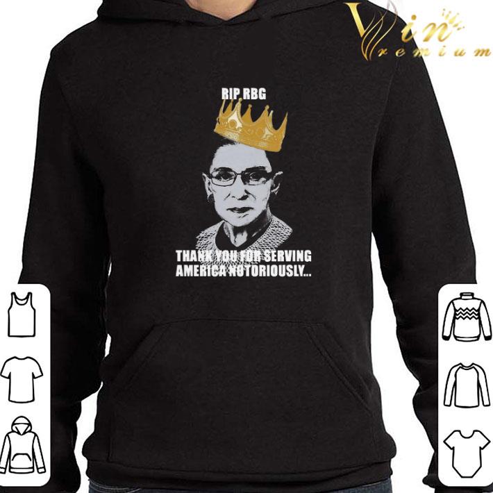Ruth Bader Ginsburg thank You for serving America notorious shirt