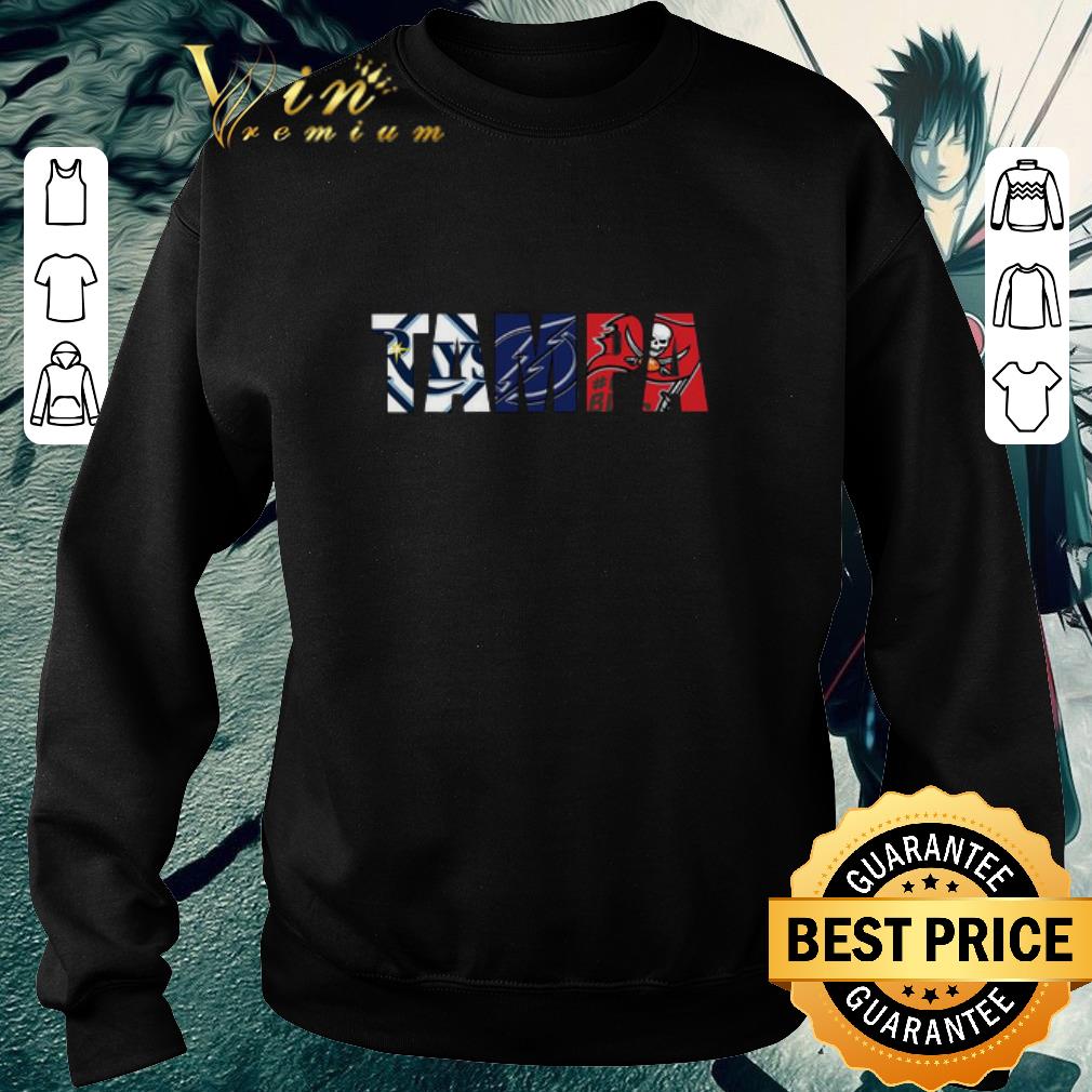 Awesome Official Tampa Football Tampa Bay Rays Tampa Bay Lightning Tampa Bay Buccaneers shirt