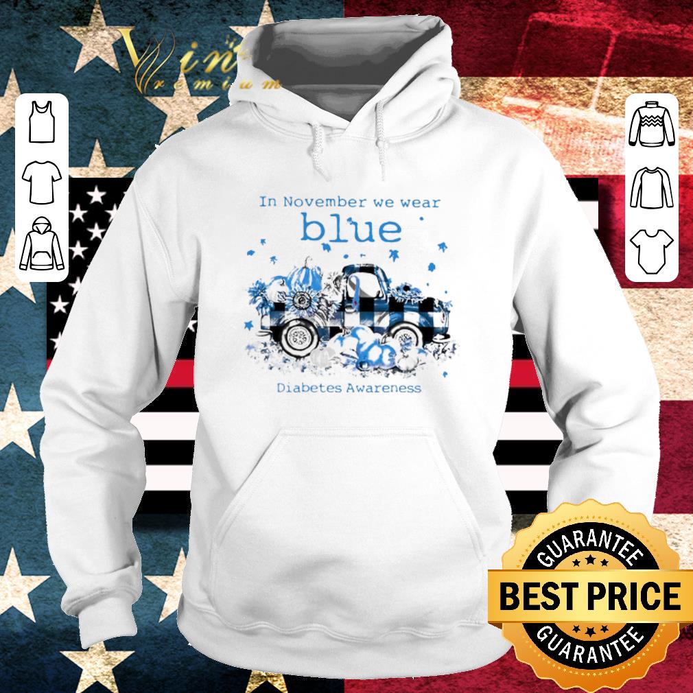 In November We Wear Blue Diabetes Awareness shirt