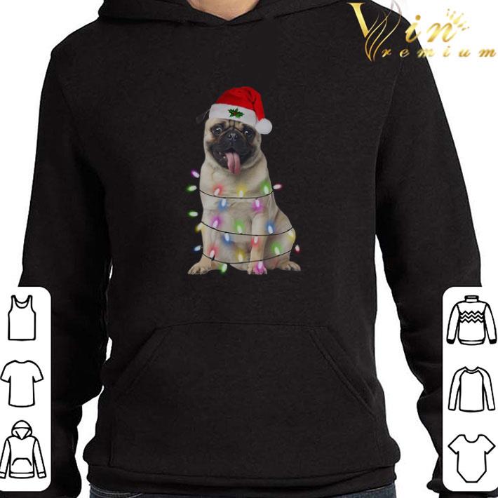 Santa Pug Dog Merry Christmas Sweater shirt