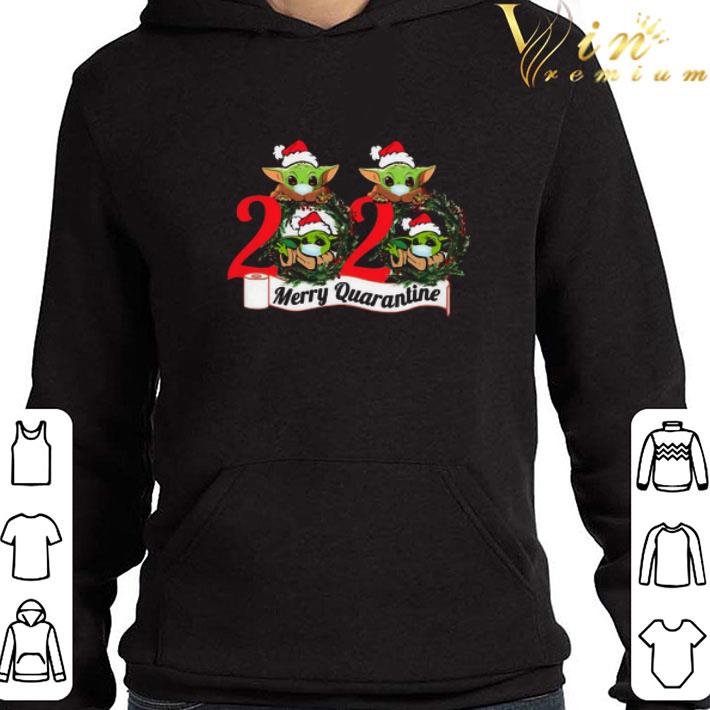 Baby Yoda Face Mask 2020 Merry Quarantine Premium Fit Sweater shirt