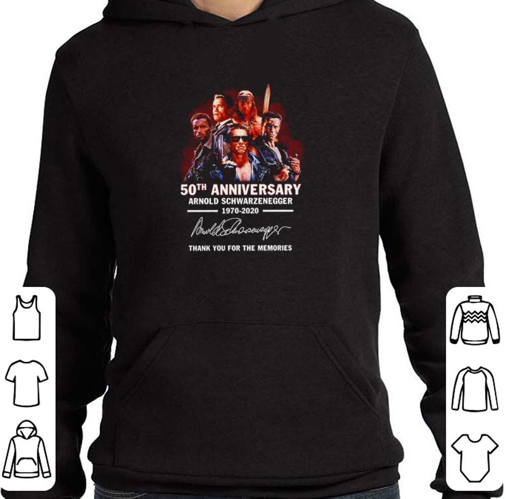 Thank you for the memories 50th Anniversary Arnold Schwarzenegger 19702-2020 signature shirt