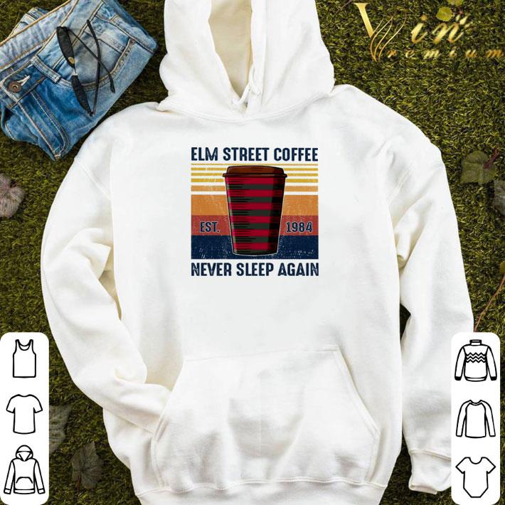 Elm street coffee never sleep again vintage shirt