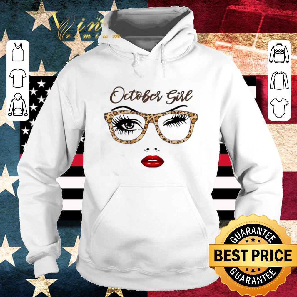October Girl Glasses Leopard shirt