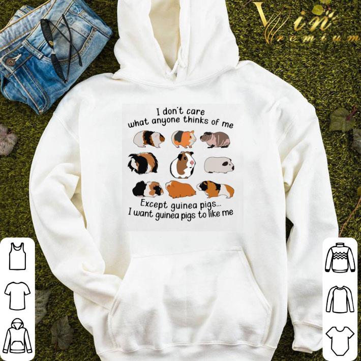 I Don’t Care What Anyone Thinks Of Me Except Guinea Pigs I Want Guinea Pigs To Like Me shirt