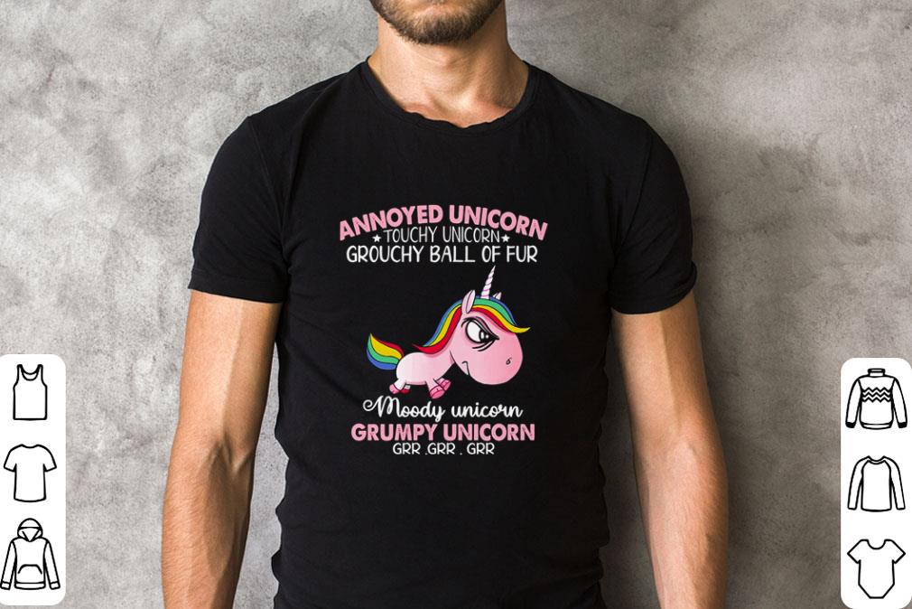 Annoyed unicorn touchy uncorn gtouchy ball of fur moody unicorn grumpy unicorn shirt Annoyed unicorn touchy uncorn gtouchy ball of fur moody unicorn grumpy unicorn shirt 2