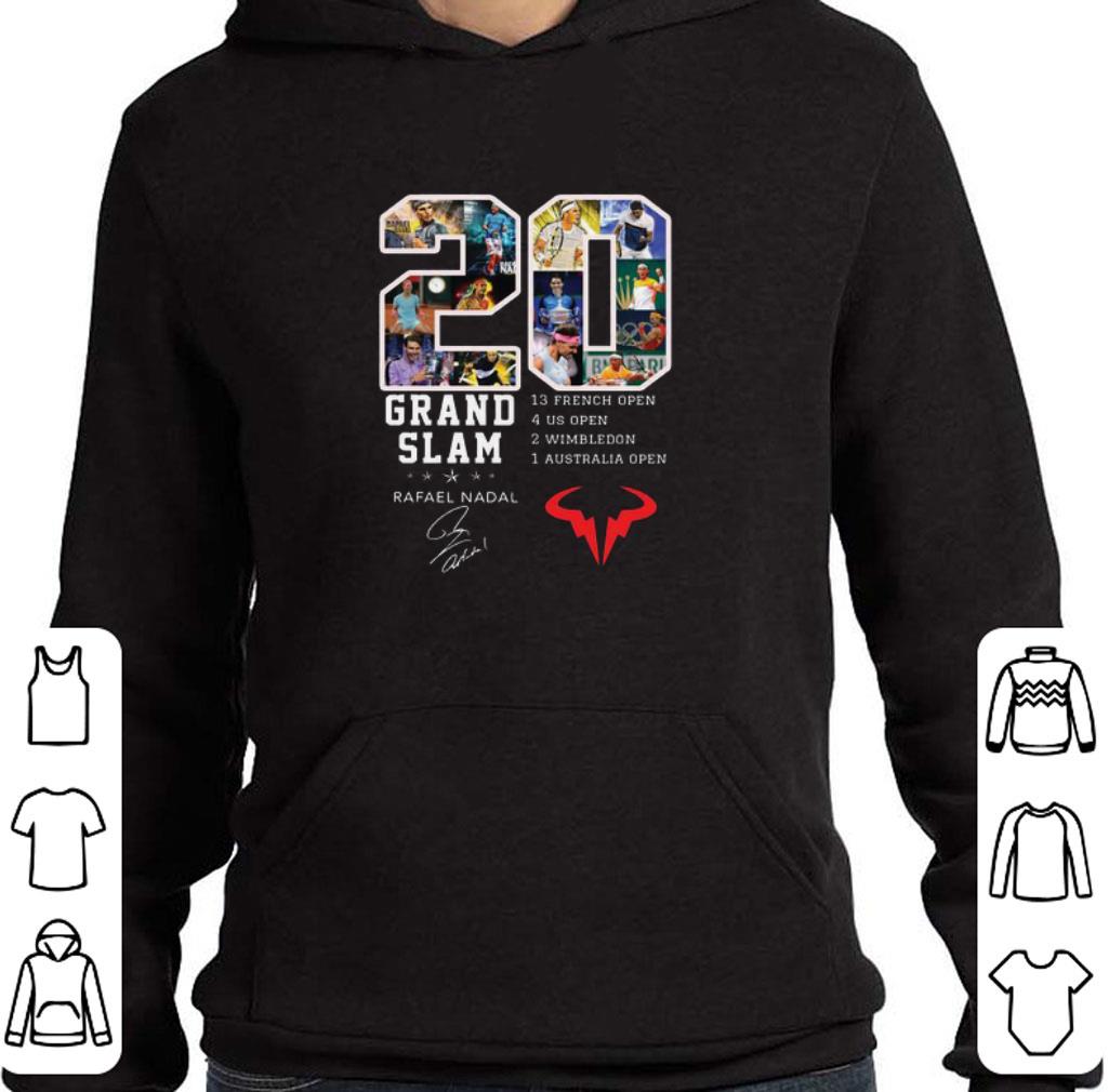 Rafael Nadal 20 Grand Slam signature 13 French Open 4 US Open shirt