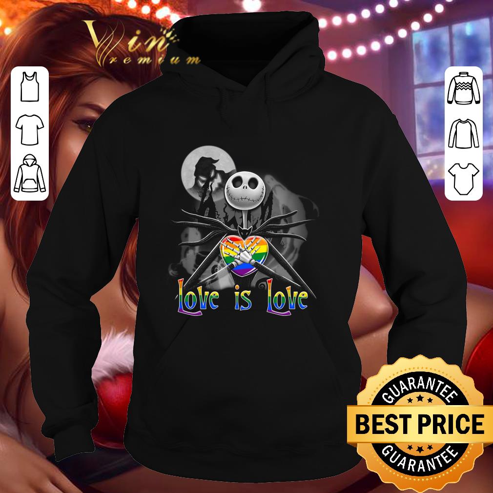 Jack Skellington Love Is Love LGBT Heart shirt