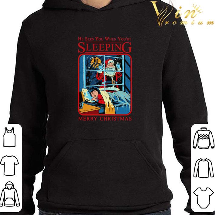 Satan Claus He Sees You When You’re Sleeping Sweater shirt
