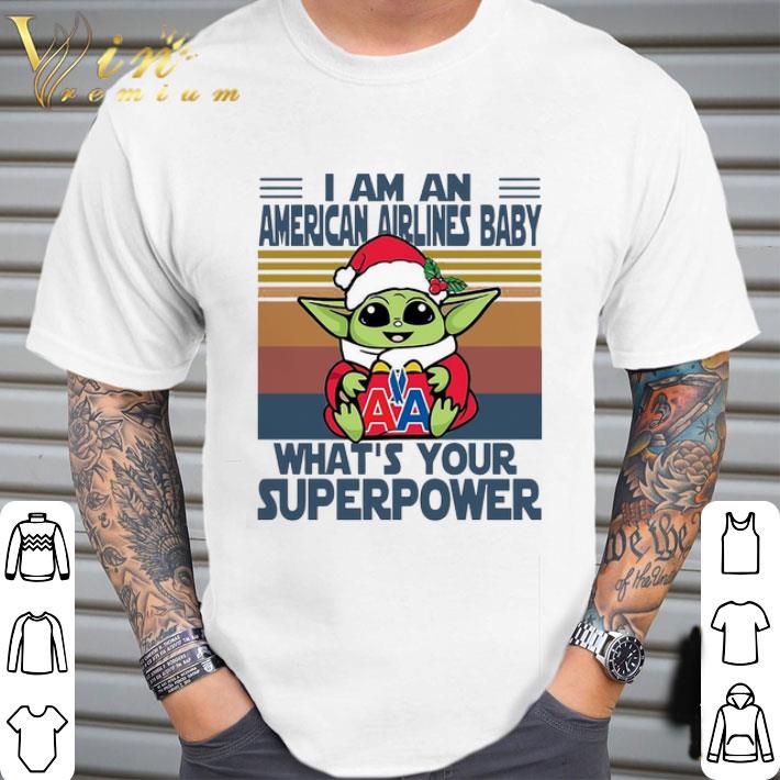 Baby Yoda Santa Hug American Airlines What’s Your Superpower Vintage Retro Christmas Sweater shirt Baby Yoda Santa Hug American Airlines What’s Your Superpower Vintage Retro Christmas Sweater shirt 2