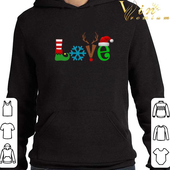 Love Snow Elf Reindeer Christmas Sweater shirt