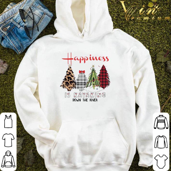 Happiness Is Kayaking Down The River Christmas Tree sweater