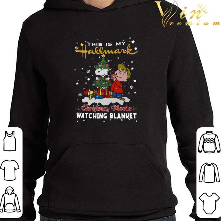 Charlie Brown And Snoopy Woodstock This Is My Hallmark Christmas Movie Watching Blanket sweater