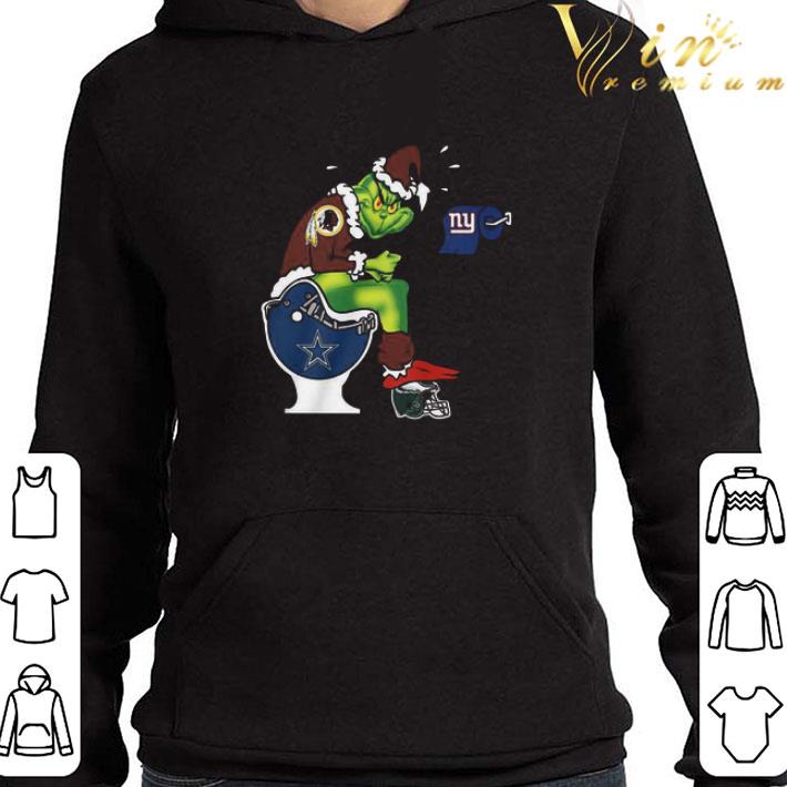 The Grinch Washington Football Team Shit On Toilet Dallas Cowboys And Other Teams Christmas Sweater shirt