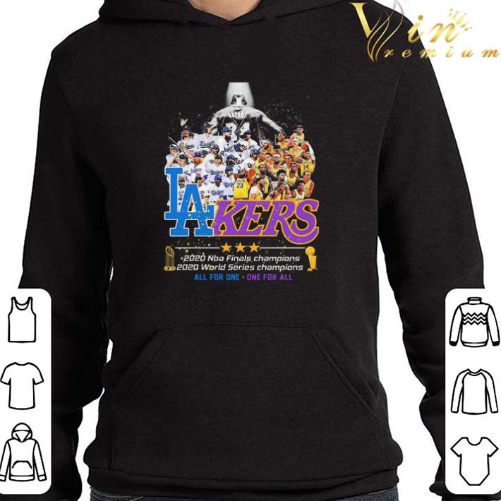 Los Angeles Dodgers And Lakers All Team 2020 NBA Finals Champions shirt
