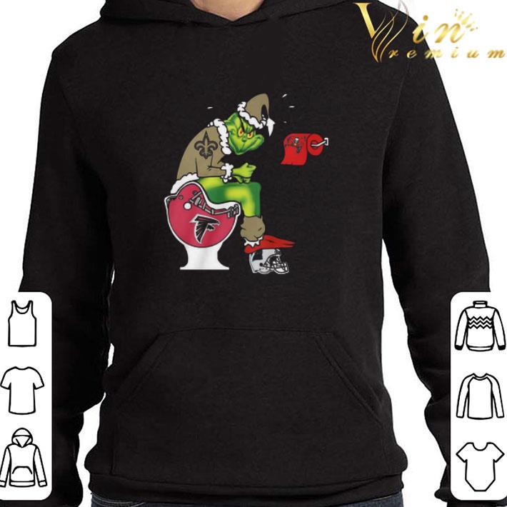 The Grinch New Orleans Saints Shit On Toilet Atlanta Falcons And Other Teams Christmas Sweater shirt