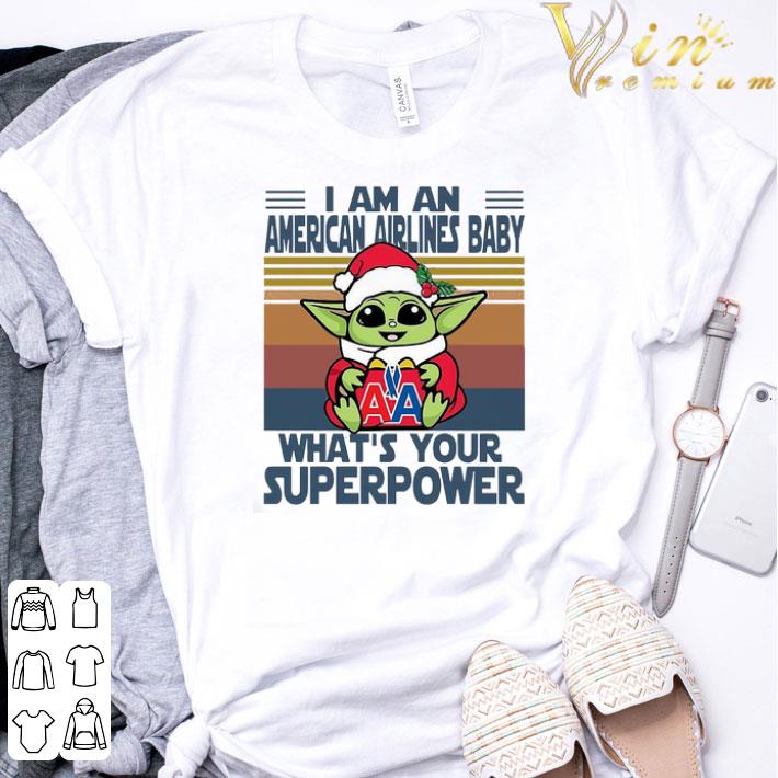 Baby Yoda Santa Hug American Airlines What’s Your Superpower Vintage Retro Christmas Sweater shirt Baby Yoda Santa Hug American Airlines What’s Your Superpower Vintage Retro Christmas Sweater shirt 3