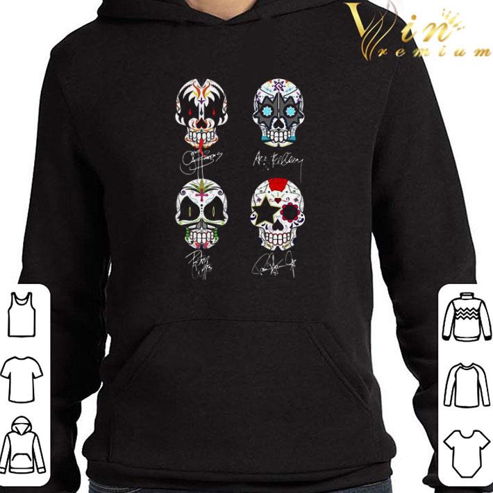 Sugar Skull Kiss Band Signatures shirt