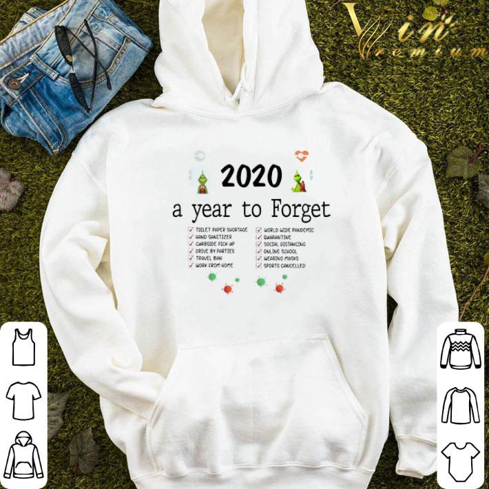 The Grinch And Max Toilet Paper 2020 A Year To Forget Coronavirus shirt