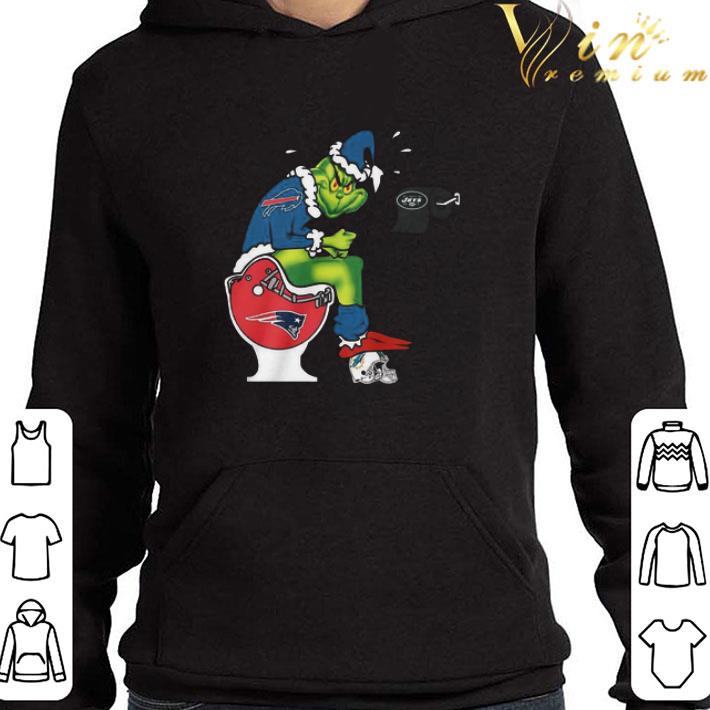 The Grinch Buffalo Bills Shit On Toilet New England Patriots And Other Teams Christmas Sweater shirt