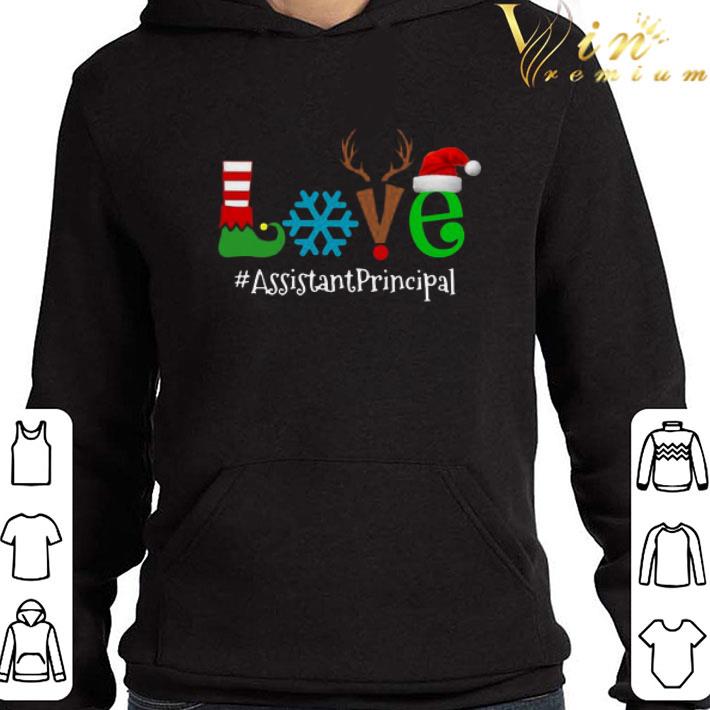 Love Snow Elf Reindeer Assistant Principal Christmas Sweater shirt