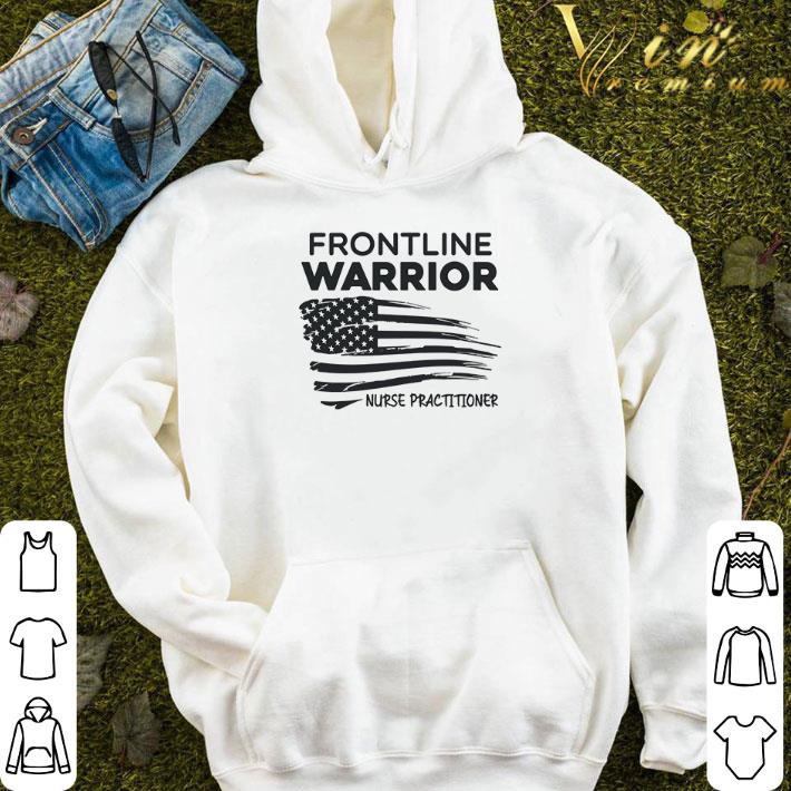 Frontline Warrior Nurse Practitioner American Flag shirt