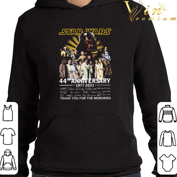 Star Wars 44th Anniversary 1977 2021 Thank You For The Memories Signatures shirt
