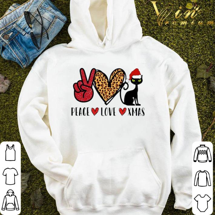 Peace Love Xmas Black Cat Christmas Sweater shirt