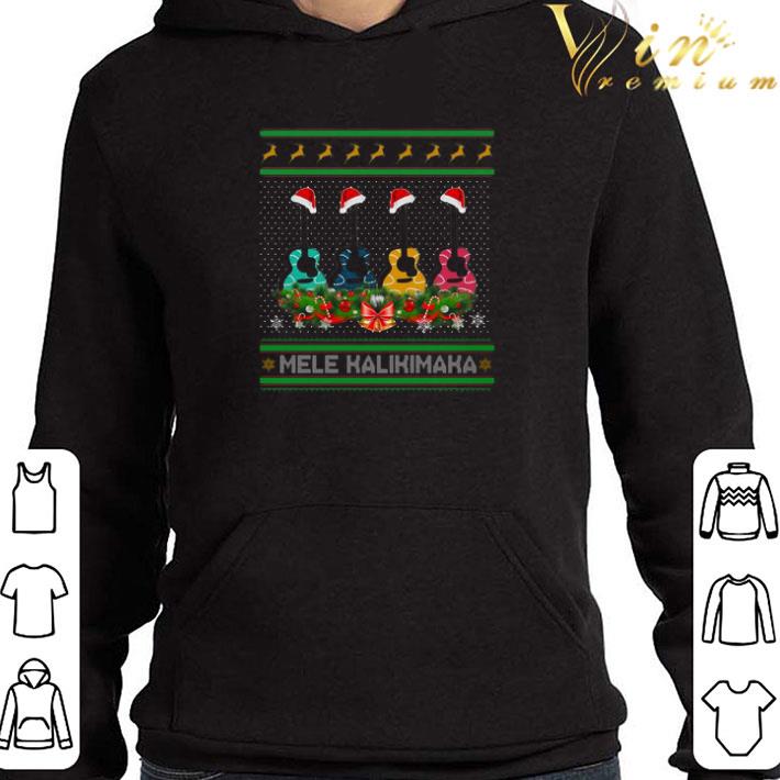 Guitar Mele Kalikimaka Christmas shirt