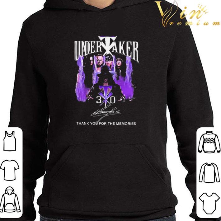 Undertaker Thank You For The Memories Signature shirt