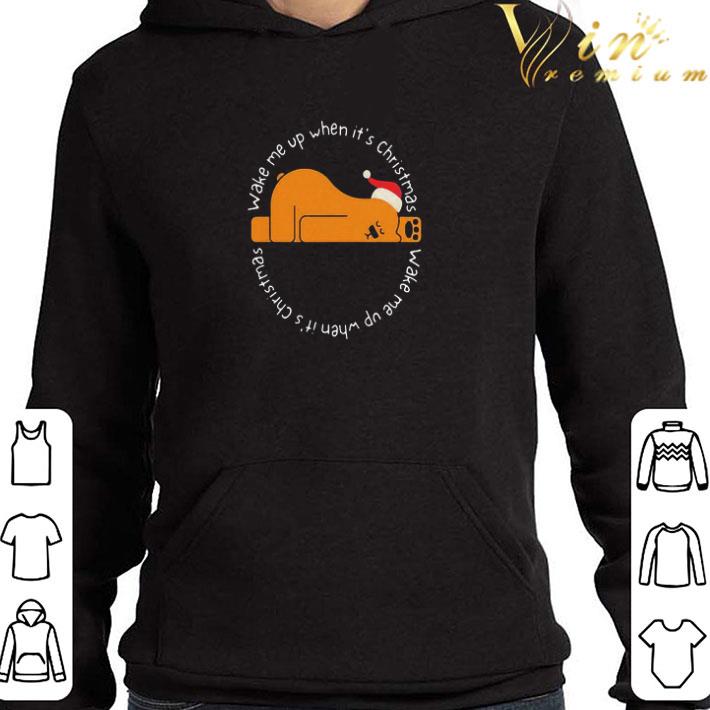 Awesome Wake Me Up When It’s Christmas Christmas Bear shirt
