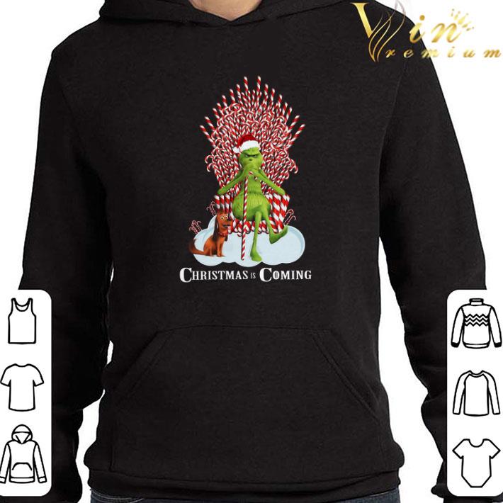 The Grinch And Dog Christmas Is Coming shirt