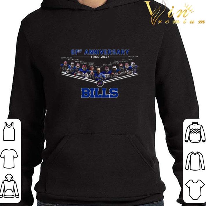 Buffalo Bills 61st anniversary 1960-2021 Team & coach signatures shirt