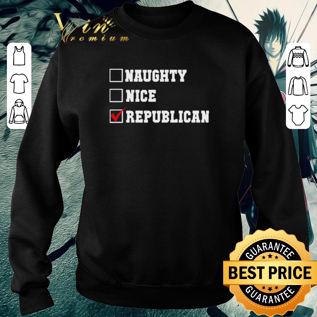 Naughty nice republican shirt