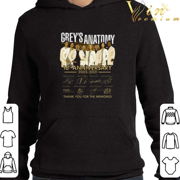 All character Grey’s Anatomy 16th Anniversary 2005-2021 Signatures shirt
