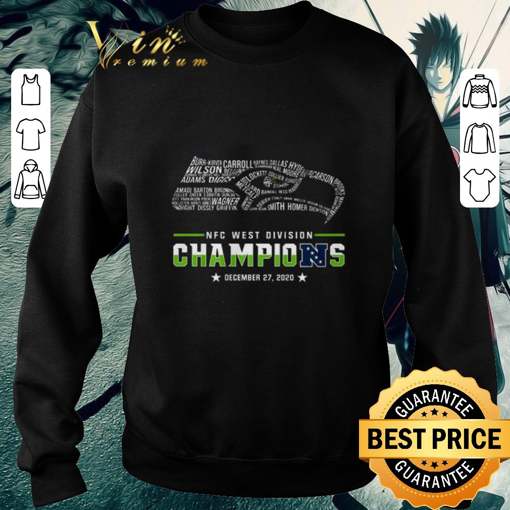 Logo Seattle Seahawks NFC West Division Champions December 27 2020 shirt