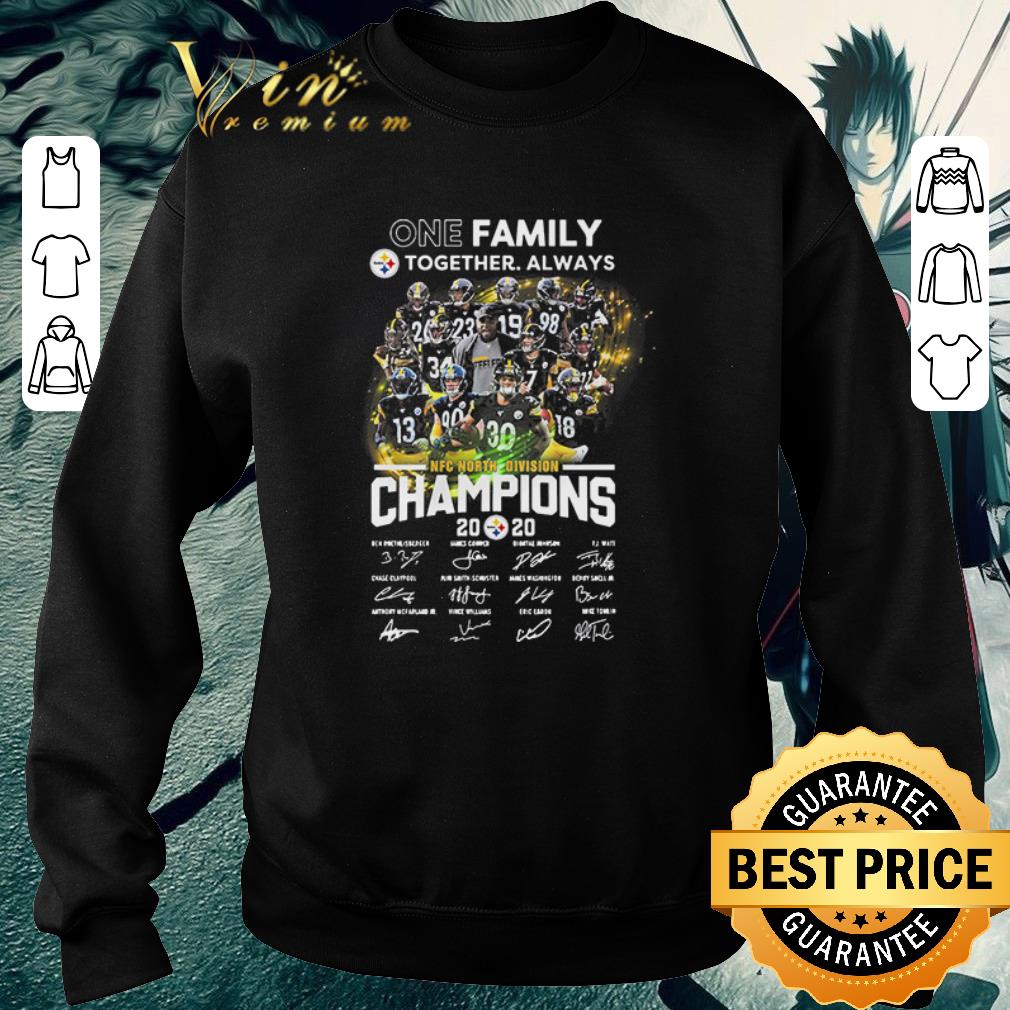 One Family Pittsburgh Steelers Together Always Nfc North Division Champions Signatures shirt