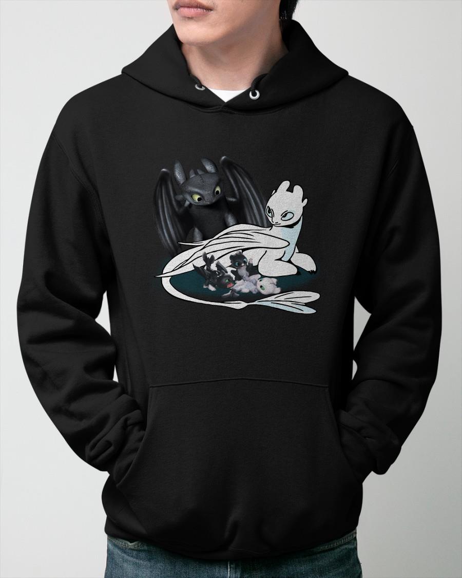 toothless and light fury hoodie